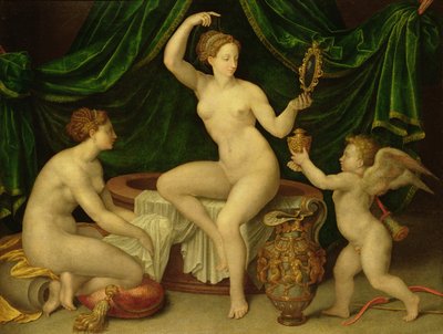 Venus bei ihrer Toilette von Fontainebleau School